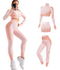 3pcs Seamless Workout Outfits Sets